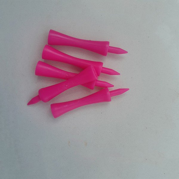 Sports Lab Plastic Golf Tees 66mm (10 QTY)-Pink